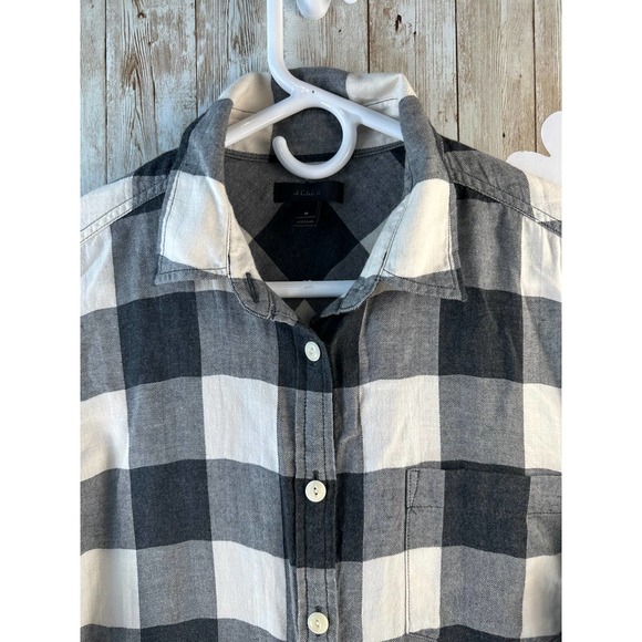 J.Crew Women's Button Up Shirt Womens Sz 8 Blue Black Plaid Printed Top Lot of 3 - Picture 9 of 14